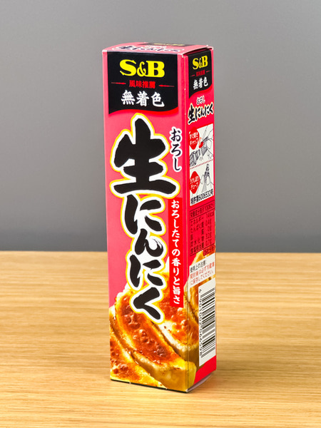 [ S&amp;B ] 오로시 나마 닌니쿠 43g / 무착색제 다진 생 마늘 소스 튜브형 / 일본 소스